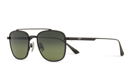 Maui Jim Kahana Unisex Square Sunglasses in Black – Product Photo 2