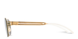 Shop MYKITA Vaasa Unisex Round Sunglasses in Gold online.