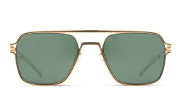 Shop MYKITA Riku Aviator Sunglasses in Gold online.