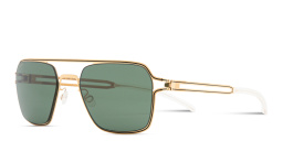 Shop MYKITA Riku Aviator Sunglasses in Gold online.