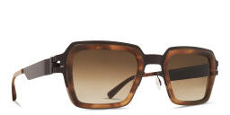 Shop MYKITA Lennon Unisex Square Sunglasses in Brown online.