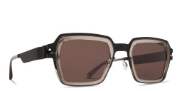 Shop MYKITA Lennon Unisex Square Sunglasses in Black online.