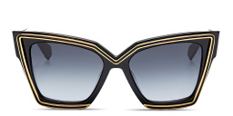 VALENTINO V - Grace Oversized Cat-Eye Sunglasses in Black – Product Photo 1