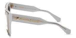 Shop VALENTINO V - Grace Oversized Cat-Eye Sunglasses in White online.