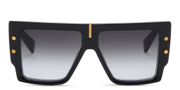 BALMAIN B-Grand Unisex Oversized Square Sunglasses in Black – Product Photo 1