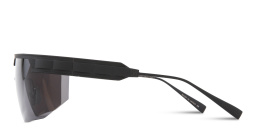 BALMAIN Major Unisex Half-Rim Wide Mask Sunglasses in Black – Product Photo 4