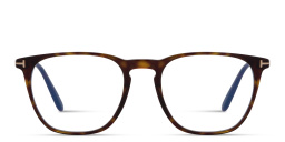 Logo Round Eyeglasses من توم فورد بلون هافان داكن - صورة المنتج 1