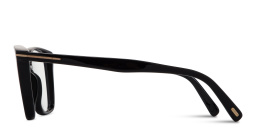 TOM FORD Logo Wide Cat-Eye Eyeglasses in Shiny Black – Product Photo 4
