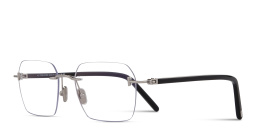 TOM FORD Logo Rimless Rectangle Eyeglasses in shiny palladium – Product Photo 2