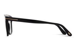 TOM FORD Logo Square Eyeglasses in Shiny Black – Product Photo 4