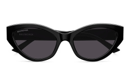 Shop BALENCIAGA Everyday Cat-Eye Sunglasses in Black online.