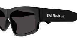 Shop BALENCIAGA Everyday Unisex Rectangle Sunglasses in Black online.