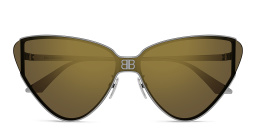 BALENCIAGA Everyday Wide Cat-Eye Sunglasses in Silver – Product Photo 1