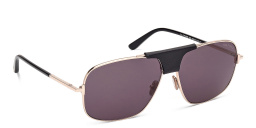 TOM FORD Tex Aviator Sunglasses in Shiny Rose Gold – Product Photo 4