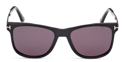 نظارات شمسية سيناترا بإطار مربّع من توم فورد بلون أسود لامع - صورة المنتج 1