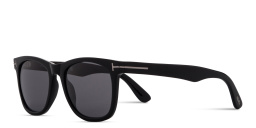 TOM FORD Kevyn Square Sunglasses in Shiny Black – Product Photo 2