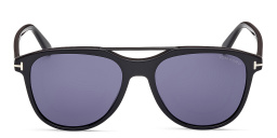 TOM FORD Damian Pilot Sunglasses in Shiny Black – Product Photo 1