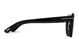 Shop TOM FORD Toni Oval Sunglasses in Shiny Black online.