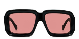 LOEWE Signature Havana Mask Sunglasses in Black – Product Photo 1