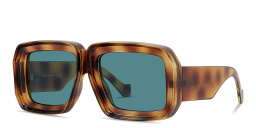 LOEWE Signature Havana Mask Sunglasses in Havana – Product Photo 2