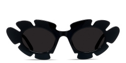 LOEWE Curvy Black Cat-Eye Sunglasses in Black – Product Photo 1