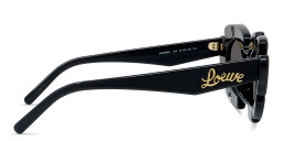 LOEWE Curvy Black Cat-Eye Sunglasses in Black – Product Photo 3