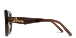 LOEWE Curvy Brown Butterfly Sunglasses in Transparent Gradient Brown – Product Photo 3