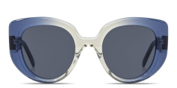 LOEWE Curvy Blue Butterfly Sunglasses in Transparent gradient blue – Product Photo 1