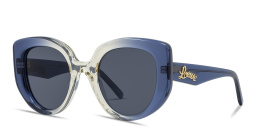 LOEWE Curvy Blue Butterfly Sunglasses in Transparent gradient blue – Product Photo 2