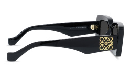 LOEWE Anagram Black Rectangular Sunglasses in Black – Product Photo 3