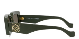 نظارات شمسية خضراء مستطيلة بشعار أناغرام من لويفي بلون كاكي - صورة المنتج 3