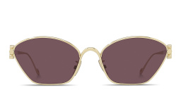 LOEWE Anagram Wide Butterfly Sunglasses in Gold – Product Photo 1