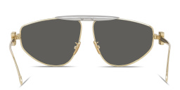 Shop LOEWE Anagram Yellow Pilot Sunglasses in Gold online.
