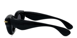 LOEWE Signature Black Pantos Sunglasses in Solid Black – Product Photo 3
