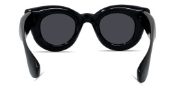 LOEWE Signature Black Pantos Sunglasses in Solid Black – Product Photo 4
