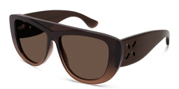 Shop ALAIA Petal Cut-Out Cat-Eye Sunglasses in Brown online.