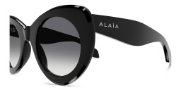 ALAIA Logo Oversized Cat-Eye Sunglasses in Black – Product Photo 3