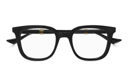 Shop GUCCI Running Web Square Eyeglasses in Black online.