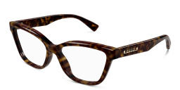 Shop GUCCI Wide Cat-Eye Eyeglasses in Havana online.
