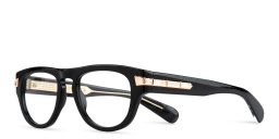 تسوق نظارات طبية نيويورك مستوحاة من الثلاثينات بإطار دائري غوتشي بلون أسود أونلاين.