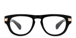 Shop GUCCI New York 30's Round Eyeglasses in Black online.