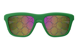 GUCCI Twinsburg Rectangle Sunglasses in Green – Product Photo 1