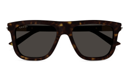 GUCCI Web Ingot Rectangle Sunglasses in Havana – Product Photo 1