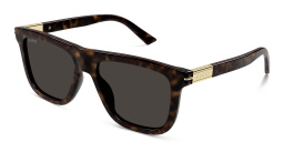 GUCCI Web Ingot Rectangle Sunglasses in Havana – Product Photo 2
