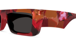 GUCCI GUCCI Re-Ace Collection Prestige Unisex Rectangle Sunglasses in Red – Product Photo 3