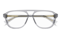 Shop BOTTEGA VENETA Triangle Stud Wide Aviator Eyeglasses in Grey online.
