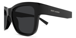SAINT LAURENT Script Square Sunglasses in Black – Product Photo 3