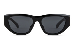 Shop CELINE Monochroms Cat-Eye Sunglasses in Black online.