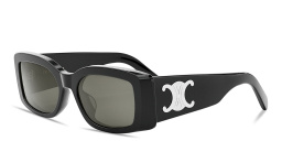 CELINE Triomphe Rectangle Sunglasses in Black – Product Photo 2