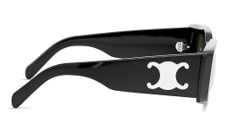 CELINE Triomphe Rectangle Sunglasses in Black – Product Photo 3